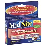 MidNite Nighttime Sleep Aid, for Menopause, Chewable Tablets, Berry Flavor, 28 ea