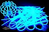 100 BLAUE fabrikfrische erstklassige Premium Arm Knicklichter, 202 Teile. OHNE krebserregende Weichmacher (Phthalate)!