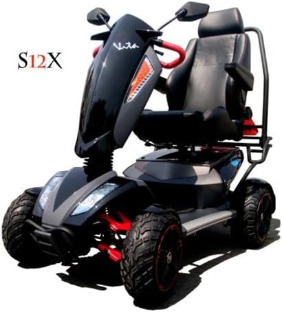 Heartway S12X Vita Monster All Terrain 4 Wheel Power Scooter (Black)