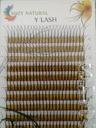 Black Diamond Y Lash ~ C / 0.20mm / 13mm ~ Professional 3D Eyelash Extensions ~ 16 ROWS PER TRAY ~ Premium Lightweight Soft Eyelashes ~ TOP SALON GRADE 2 in 1 Lashes