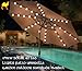 STRONG CAMEL 9'NEW SOLAR 40 LED LIGHTS PATIO UMBRELLA GARDEN OUTDOOR SUNSHADE MARKET-TAN