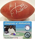 Cris Carter Signed Official Wilson NFL Game Football