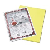 Pacon - Construction Paper, 76-lb., Groundwood, 9 x 12, Yellow, 50 Sheets - Pack of 70