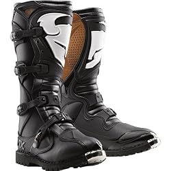 Thor MX Quadrant 1 ATV Men's MotoX Motorcycle Boots w/ Free B&F Heart Sticker Bundle - Black