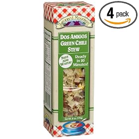 Leonard Mountain Dos Amigos Green Chili, 6-Ounce. Boxes (Pack of 4)