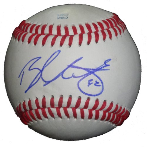 Brandon McCarthy Autographed ROLB Baseball, Oakland Athletics, Chicago White Sox, Proof Photo of Brandon Signing for Us.