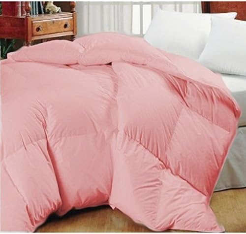 Oversized High Quality Goose Down Alternative Comforter - Fits Pillow Top Beds - Allergy Free! (King  110"x 96", Pink)