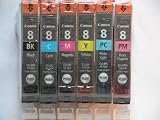 Genuine Canon 6 CLI-8 Ink Set for IP6600D IP6700D MP950 MP960 MP970