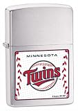 Zippo Minnesota Twins Brushed Chrome Lighter