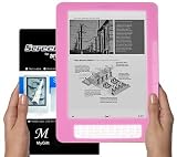 Amazon Kindle DX 9.7 inch E-Book Reader (PINK) Silicone Skin Rubber Case + LCD Screen Protector
