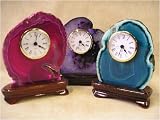 Agate Slab Clock- Small (Assorted Colors Available)