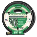 Flexon WS5850 5/8-Inch x 50-Foot Weep & Soak Garden Soaker Hose