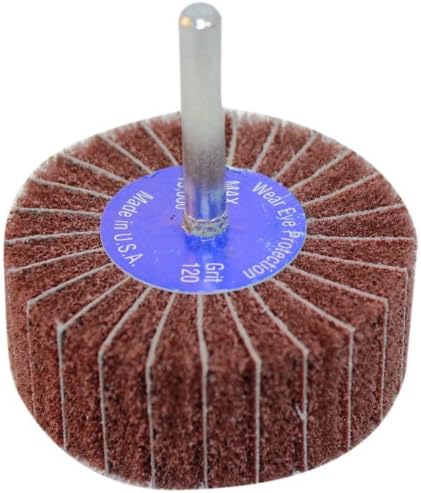 Sundisc 41012 Interleaf Abrasive Super Flap Wheel, 2-1/2" Diameter x 1" Width, 240 Very Fine Grit, 12000 RPM (Pack of 10)