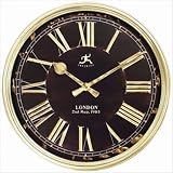 Infinity Instruments London Black & Gold Resin Wall Clock