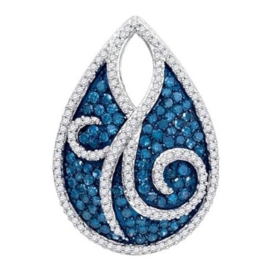 Cheap Girls Jewelry 1.05CTW BLUE DIAMOND FASHION PENDANT For Sale