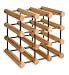Kitchen & Housewares : J.K. Adams MWR-B12-PG 12-Bottle Wine Rack, Natural with Black Pegs