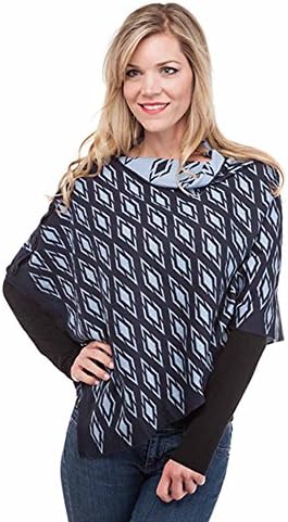 Top It Off Women's Aztec Wrap One Size Navy