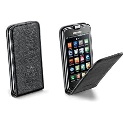 Cellular Line Kunstleder Klapp Tasche mit Magnet f�r Samsung GalaxyS I9000 schwarz