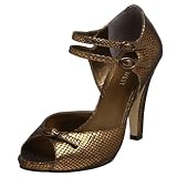  : Nine West Women's Oreta Ankle Strap Pump,Bronze,8.5 M US