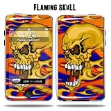 Apple iPod Touch Protective Vinyl Skin 2G 3G 2nd 3rd Generation 8GB 16GB 32GB - Flaming Skull