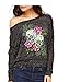 Day Of Dead Sugar Skull Roses Long-Sleeve Grunge Zombies Halloween Flowy Shirt