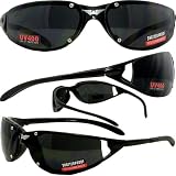 TERMINATOR SUNGLASSES BLACK FRAME UV400 EYWEAR SMOKE LENSES