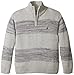 Nautica Boys' Quarter Zip Sweater with Marl Stripes