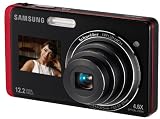 Samsung ST500 Digitalkamera (12 Megapixel, 5-fach Zoom, 7,6 cm (3 Zoll) Touchscreen, Front Display mit 1,5“,, Bildstabilisierung) red - 