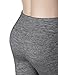 Yoga Reflex Women's Active Yoga Running Pants Workout Leggings - Hidden Pocket , Charcoalheather , Large