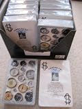 Lot 12 Deck Congress Bridge Playing Cards Jumbo Index Compass Silver Around the World