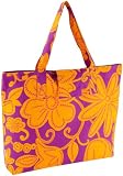 Echo Design Women's Batik Floral Reversible Tote, Fuchsia, One Size
