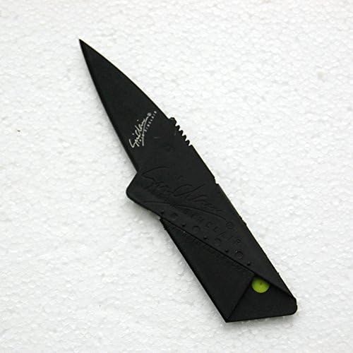 2PCS Credit Card Knife Black Blade Folding Safety Knife for Outdoor Camping Hiking