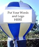 16' Promotional Advertising Inflatable Hot Air Style Balloon - Blue & White