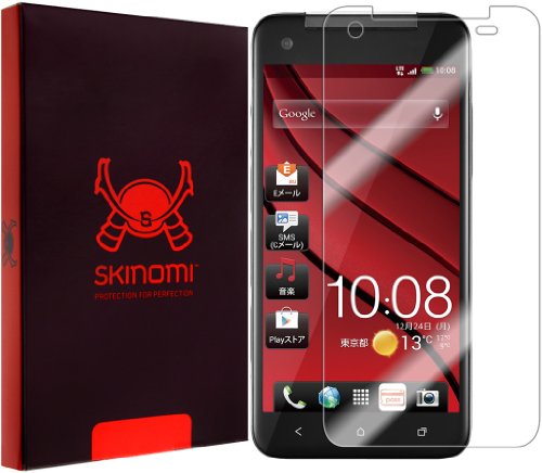 HTC DROID DNA Screen Protector, Skinomi TechSkin Full Coverage Screen Protector for HTC DROID DNA Clear HD Anti-Bubble Film