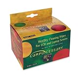 Compucessory Products - Wet And Dry Wipes, For Lcd/laptop Screens, 24 Wipes/bx - Sold As 1 Bx - Screen-cleaning Wipes Are Safe And Effective For Use On All Monitors And Computer Notebook Screens, Lcd, Led, Plasma, Dlp Screens And Glass. Twin Pack Of Wipes (one Wet And One Dry) Cleans Screens And Equipment Surfaces Without Streaking. Remove Dust And Dirt With The Wet Wipe. Next, Use The Second Wipe To Dry And Buff The Surface. Screen Cleaner/protector Formula Leaves Screens Dirt-free And Smudge-f