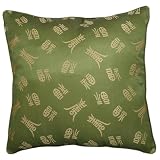 Decorative Silky Green Cushion Cover / Pillow Sham - Chinese "Prosperity & Long Life" Symbols