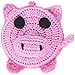 Paradise Exotic Shawl Pin Pig Crocheted Tape Measure 60