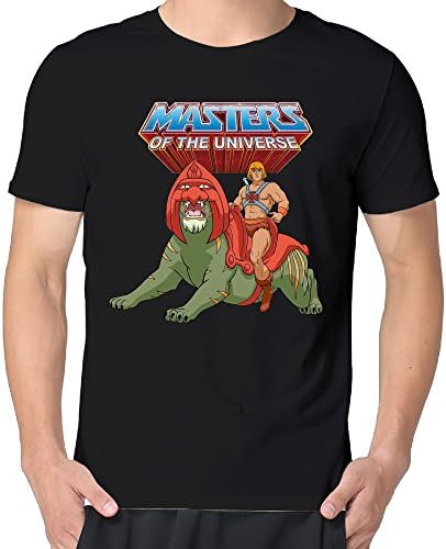 He-Man And The Masters Of The Universe Men's 100% Cotton Tshirt Black