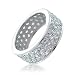 Bling Jewelry .925 Sterling Silver CZ Pave Eternity Ring