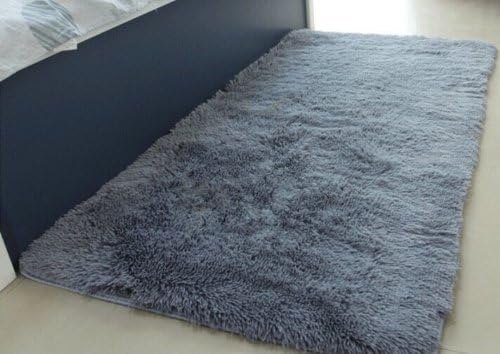 LOVER BABY Super Soft and Thicken Fur Lovely Multifunction Rug, Children Play,practicing Yoga, Interior Decoration,shag Area Rug Natural Sitting Room Rugs Tea Table Mat Bedroom Home Carpet Doormat -31.5" * 63" (Gray)