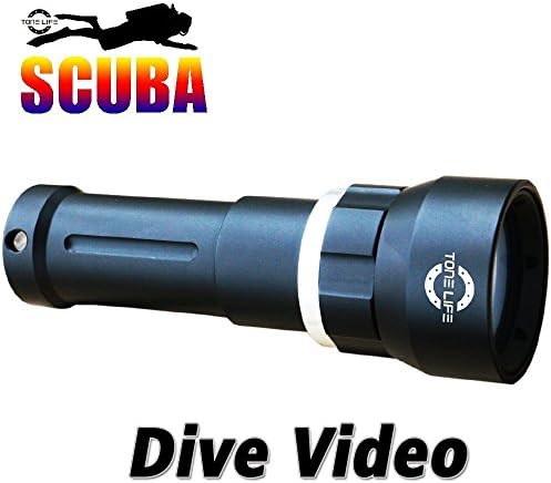 Merlin Light Scuba Diving Video Light Torch Lamp with Waterproof 492ft 1000lm Cree Xml2 U2 Magnetic Ring Switch Professional Underwater Lamp (Torch+lanyard Only,without Accessories)