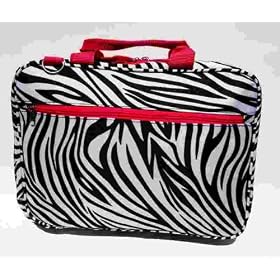 Zebra Hot Pink Travel Laptop Bag Case