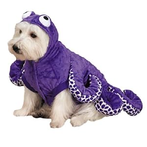 Zack & Zoey Octo-Hound Dog Costume, Large, Purple Octopus