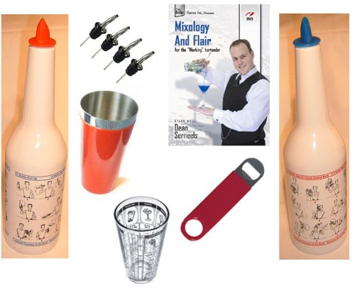 Flair Bartending Kit - Illustrated Bottles