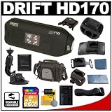 Drift Innovation HD170 Stealth 1080p Digital Video Action Camera Camcorder with 32GB Card + Battery + Case + Suction Cup Mount + Remote Control Mount + Accessory Kit
