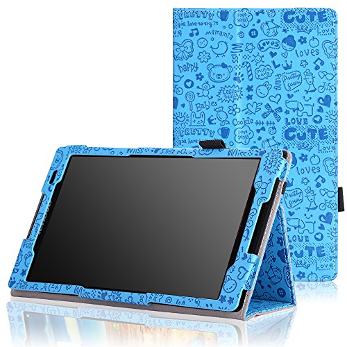 MoKo Lenovo Tab S8-50 Case - Slim Folding Cover Case for Lenovo Tab S8-50 8 inch Android 4.4 Tablet, Cutie Charm BLUE