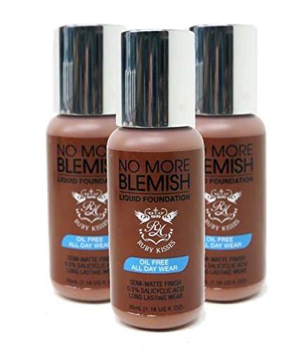 Ruby Kisses NO MORE BLEMISH Liquid Foundation Oil Free 1.18oz - BLF14 CHESTNUT
