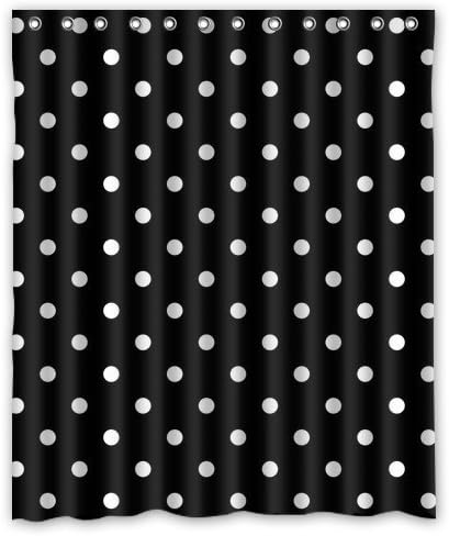 Honey Day House Polka Dots Waterproof Shower Curtain 60x72 Gift Choice