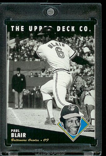 1994 Upper Deck All Time Heroes # 197 Paul Blair Baltimore Orioles Baseball Card- Mint Condition - Shipped In Protective ScrewDown Display Case!
