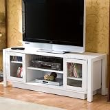 White TV Stand/ Media Console by Southern Enterprises